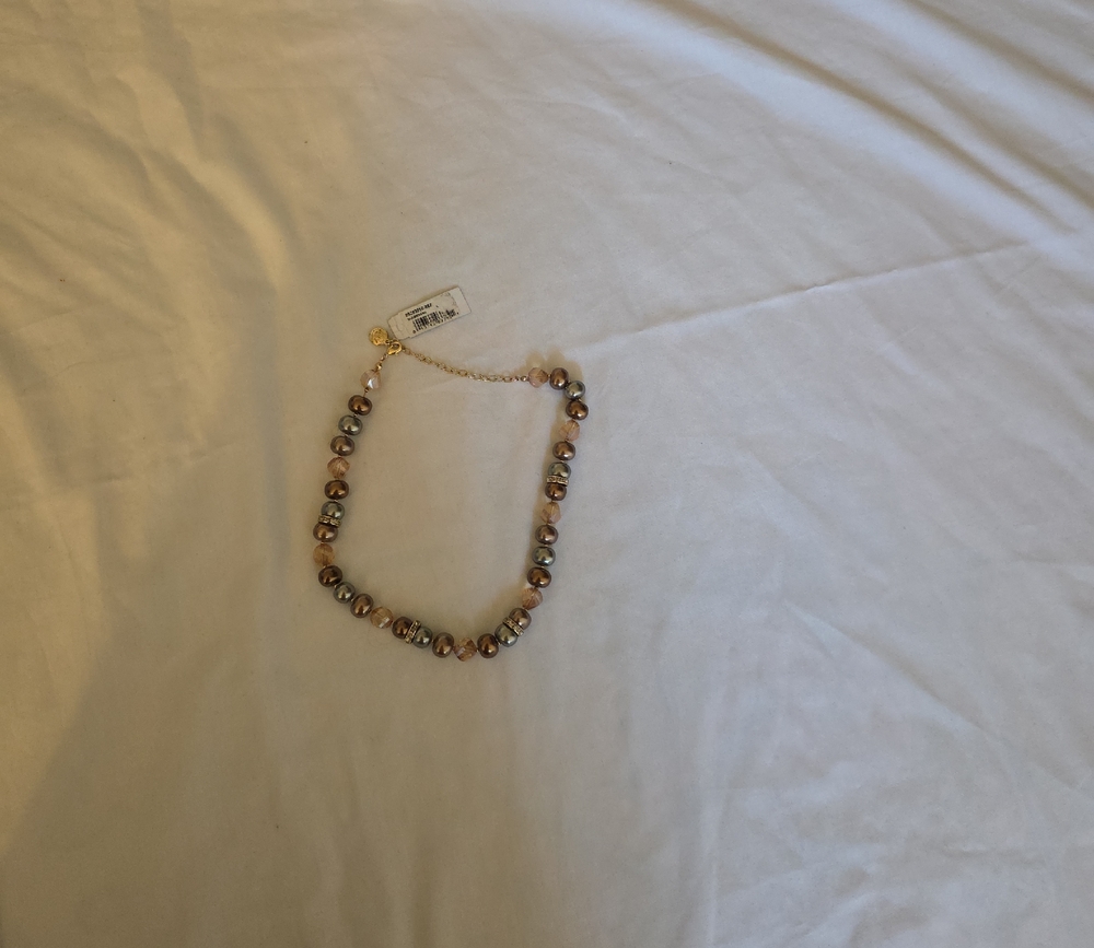 Jones New York Gold and Silver Beaded Necklace